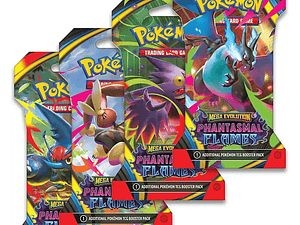 [NAVIDAD 2025] Pokémon TCG: Mega Evolutions – Pack x4 Phantasmal Flames – Sleeved Booster (Inglés) 
