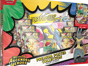 Pokémon TCG Mega Evolution – Ascended Heroes Premium Poster Collection Inglés – Mega Lucario ex [RESERVA]