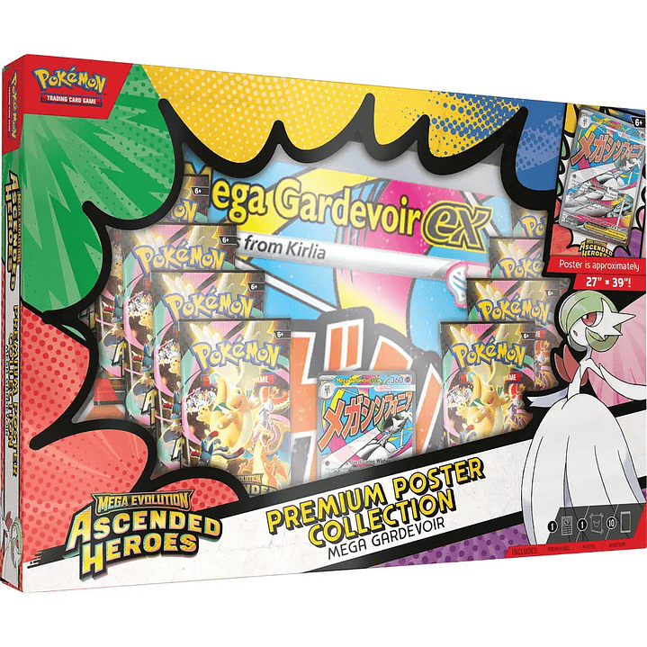 Pokémon TCG Mega Evolution – Ascended Heroes Premium Poster Collection Español– Mega Gardevoir ex [RESERVA] 1