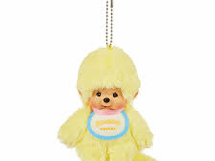 [NAVIDAD 2025] Llavero Monchichi COLORS Amarillo Claro 