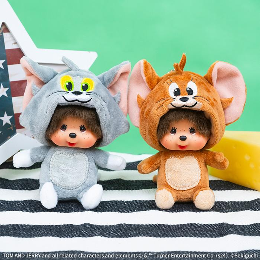 [NAVIDAD 2025] Llavero Tom & Jerry x Monchhichi Jerry – Edición Especial 85.º Aniversario Original 6