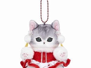 [NAVIDAD 2025] Mascota Mofusand Gato con Ropa China – Vestido Rojo Original Japonés