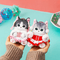 [NAVIDAD 2025] Mascota Mofusand Gato con Ropa China – Vestido Rosa Melocotón –  Original Japonés - thumbnail 3