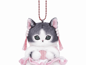 [NAVIDAD 2025] Mascota Mofusand Gato con Ropa China – Vestido Rosa Melocotón –  Original Japonés