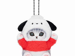 Mofusand × Sanrio Pochacco – Llavero Mini Mascota Coleccionable