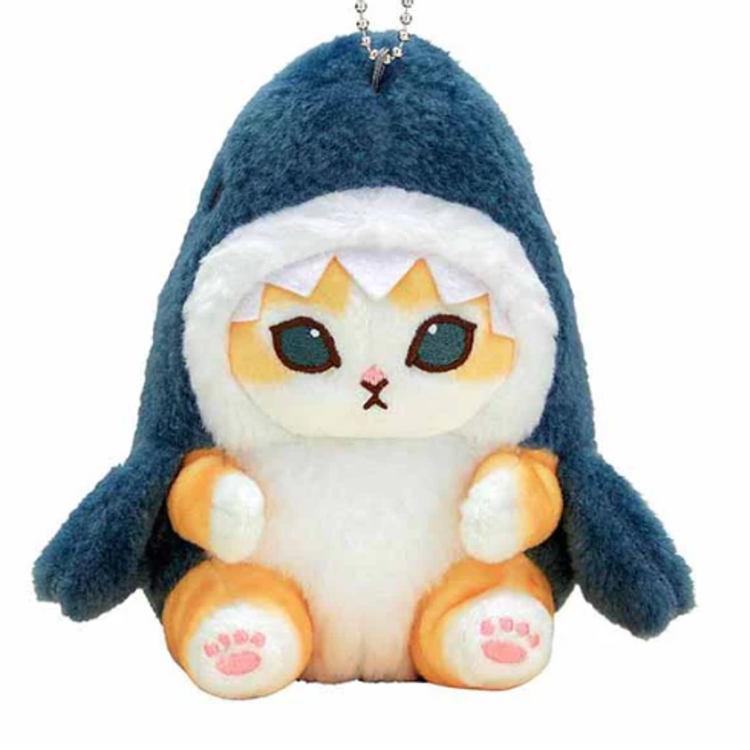 Mofusand – Llavero Mascota Tiburón Regordete Maullido Original Japonés 1