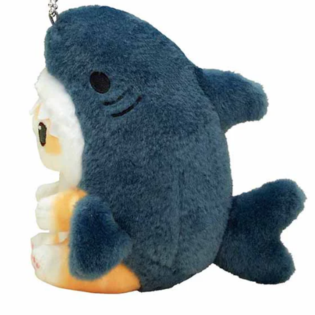 Mofusand – Llavero Mascota Tiburón Regordete Maullido Original Japonés 3