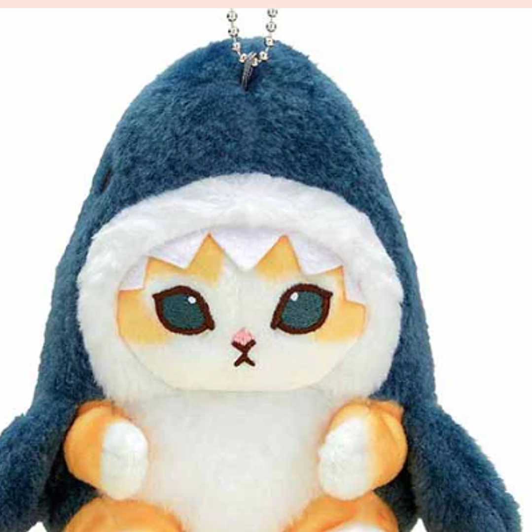 Mofusand – Llavero Mascota Tiburón Regordete Maullido Original Japonés 4