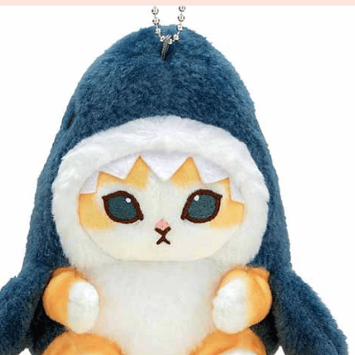 Mofusand – Llavero Mascota Tiburón Regordete Maullido Original Japonés 4