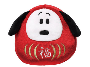 [NAVIDAD 2025] Llavero de Peluche Daruma Snoopy Rojo – Amuleto de la Suerte | Peanuts
