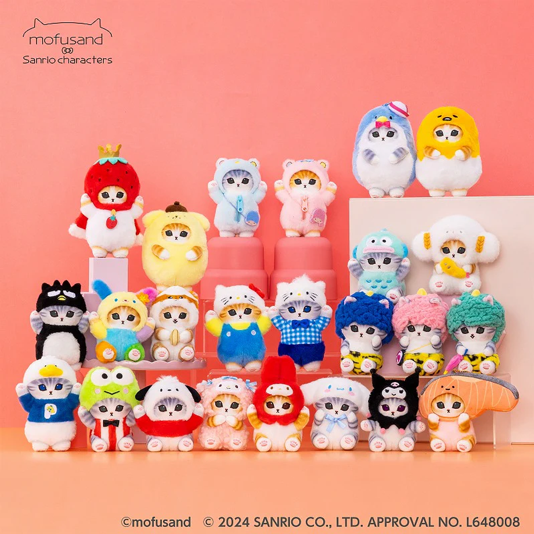 [NAVIDAD 2025] Llavero Mini Mascota Mofusand × Sanrio Pompompurin – Original 3