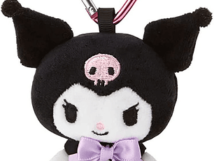 [NAVIDAD 2025] Llavero peluche de Sanrio con mosquetón de corazón - Kuromi