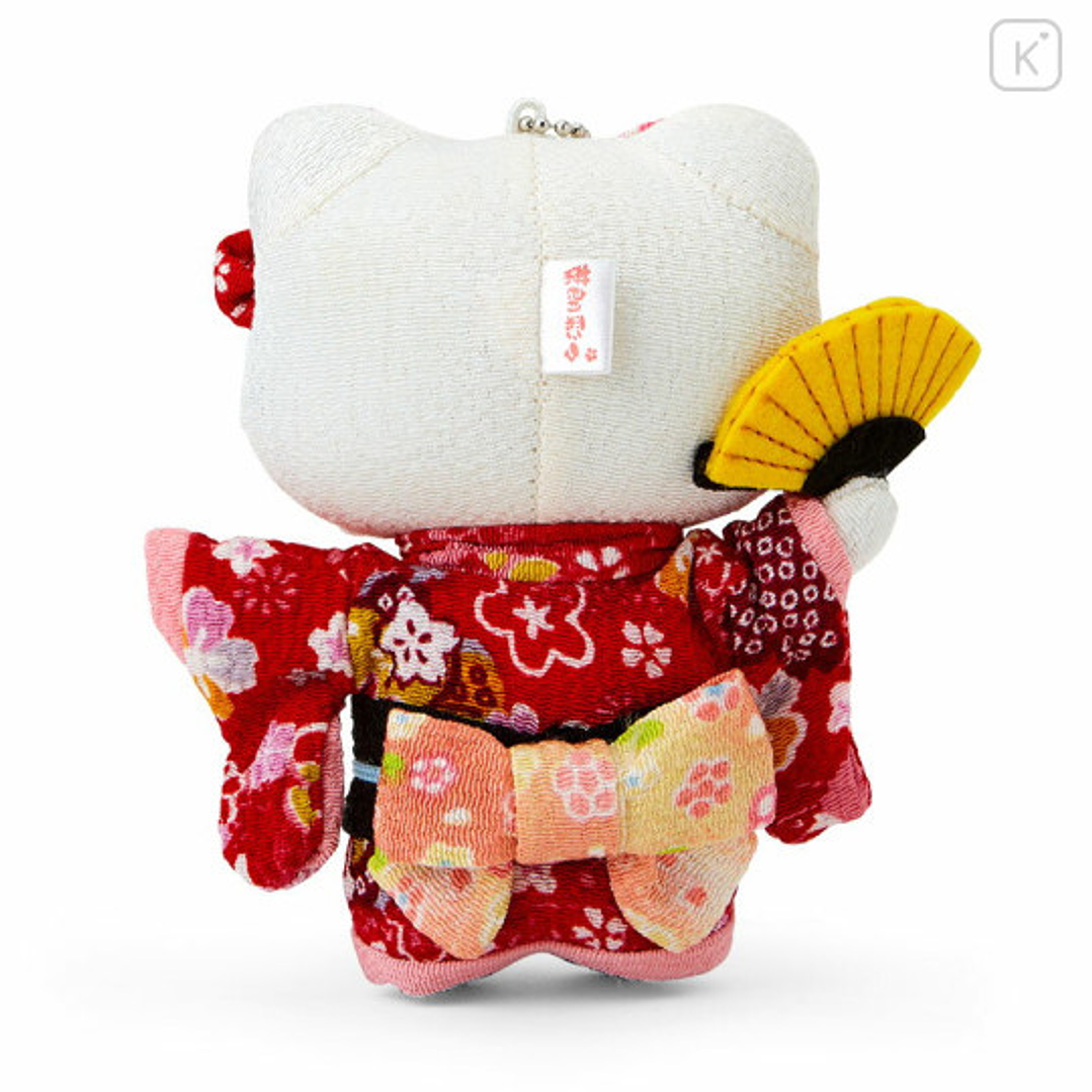 [NAVIDAD 2025] Muñeca Japonesa Sanrio Crepe (S) – Hello Kitty: Roja– Peluche Tradicional Sanrio Original  3