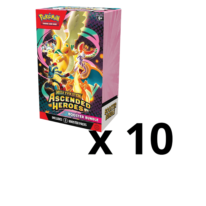 Pokémon TCG Mega Evolution Ascended Heroes Booster Bundle Pack x10 – 60 Sobres Inglés [RESERVA] 1