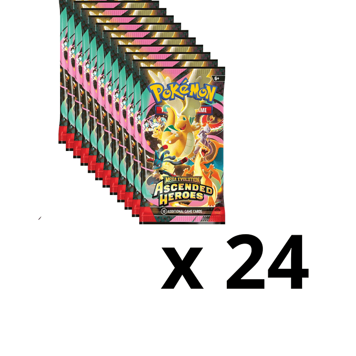 Pokémon TCG Mega Evolution – Ascended Heroes | 24 Sobres en Inglés [RESERVA] 1