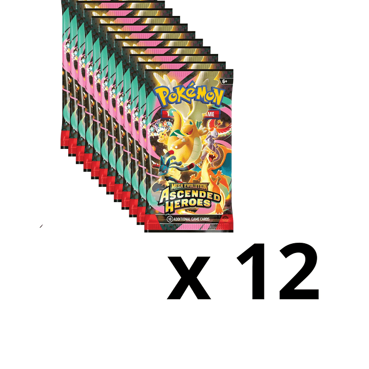 Pokémon TCG Mega Evolution – Ascended Heroes | 12 Sobres en Inglés [RESERVA] 1
