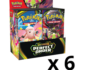Pokémon TCG Mega Evolution: Perfect Order – Case Display  6 Booster Box  (Inglés) [RESERVA]