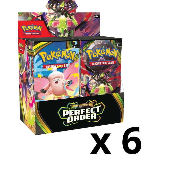 Pokémon TCG Mega Evolution: Perfect Order – Case Display  6 Booster Box  (Inglés) [RESERVA] 1