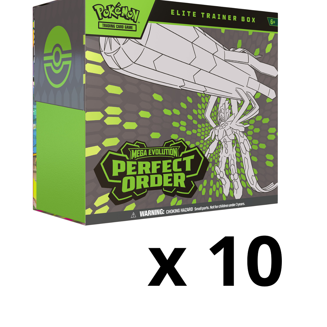 Pokémon TCG Mega Evolution: Perfect Order – Case 10 Elite Trainer Box (Inglés) [RESERVA] 1