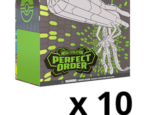 Pokémon TCG Mega Evolution: Perfect Order – Case 10 Elite Trainer Box (Inglés) [RESERVA]