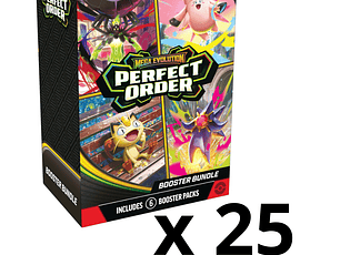 Pokémon TCG Mega Evolution: Perfect Order – Case x 25 Booster Bundle Inglés [RESERVA]
