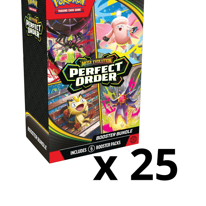 Pokémon TCG Mega Evolution: Perfect Order – Case x 25 Booster Bundle Inglés [RESERVA] 1