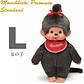 Monchhichi Original Sekiguchi Premium Standard L Marrón Niña | Original Japonés en Chile [PRE ORDEN] - Miniatura 1