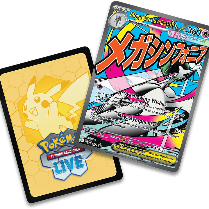 Cartas PokémonPack Cartas Pokémon TCG Mega Evolution – Ascended Heroes Premium Poster Collection Inglés – Mega Gardevoir ex + Mega Lucario ex Inglés [RESERVA} 3