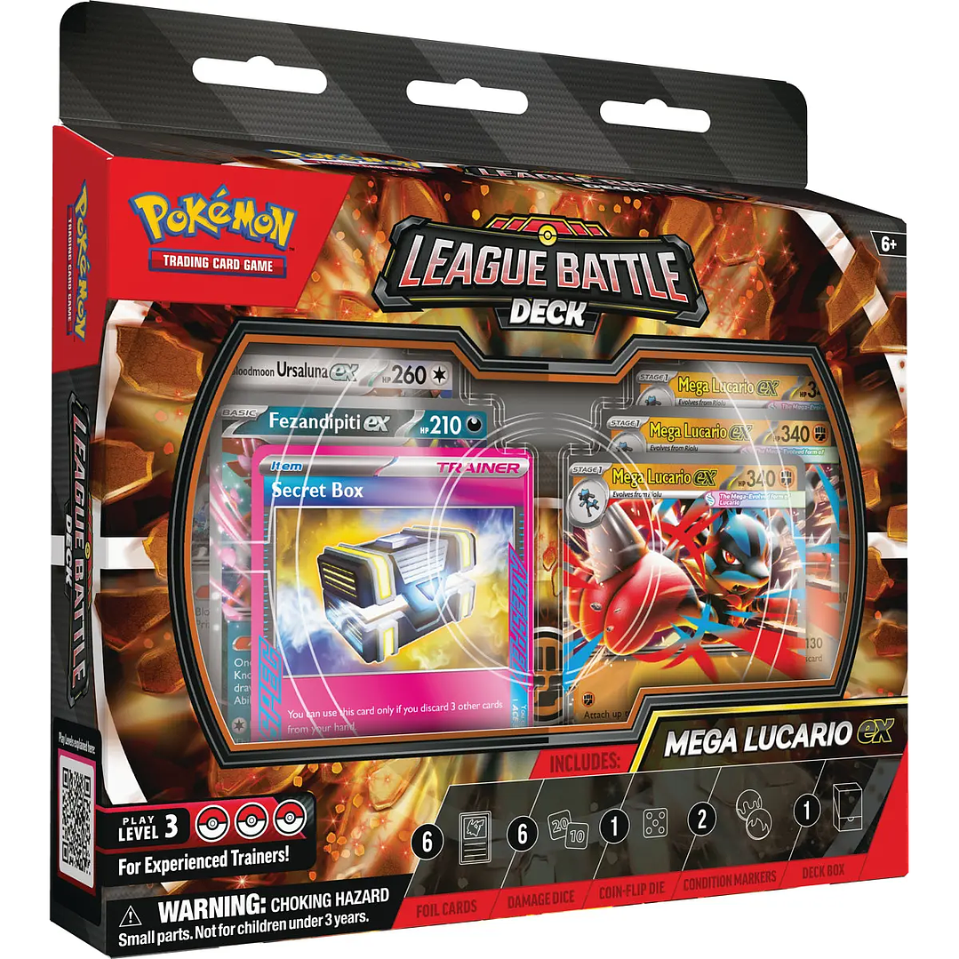 Pokémon TCG Mega Lucario ex League Battle Deck Inglés | Cartas Pokémon Originales en Chile 1