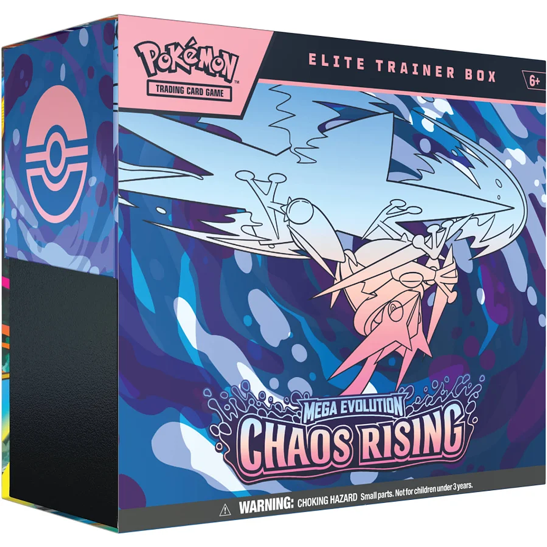 Cartas Pokémon TCG Mega Evolution – Chaos Rising Pack 10 Elite Trainer Box | Cartas Pokémon Originales RESERVA 3
