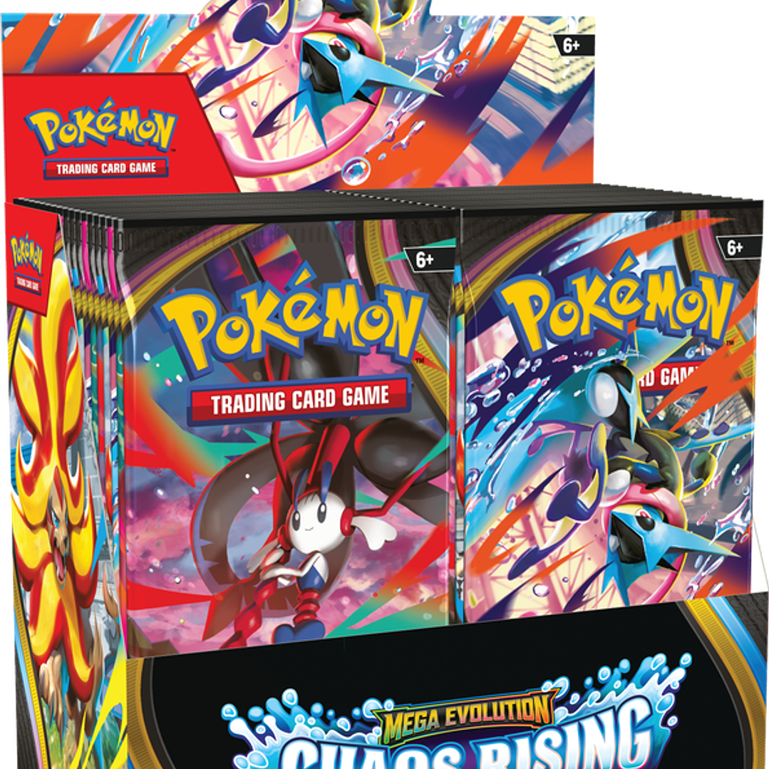 Cartas Pokémon TCG Mega Evolution –Chaos Rising Diplay Booster 36 Inglés o Español LatAm | Cartas Pokémon Originales Chile RESERVA 1