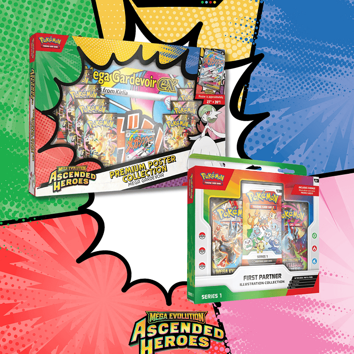Pokémon TCG Mega Evolution – Pack Ascended Heroes Premium Gardevoir Ex + 30 Aniversario First Partner Illustration Collection Serie 1  Español LatAm 1