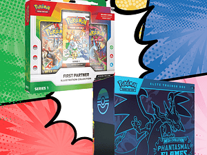 Pokémon TCG Mega Evolution – Pack Elite Trainer Box Phantasmal Flames Español  + Colección 30 Aniversario First Partner Español