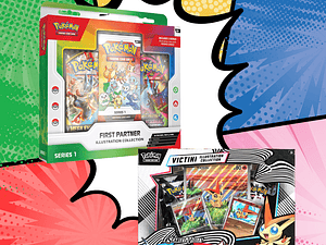 Pokémon TCG Mega Evolution – Pack 1 Victini Illustration Collection Español al azar  + Colección 30 Aniversario First Partner Español