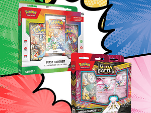 Pokémon TCG Mega Evolution – Pack 1 Deluxe Battle Deck Mega Diance Español   + Colección 30 Aniversario First Partner Español