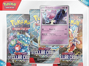 Pokémon TCG: Scarlet & Violet – Stellar Crown Blister 3 Pack (Español) Envío al Azar 