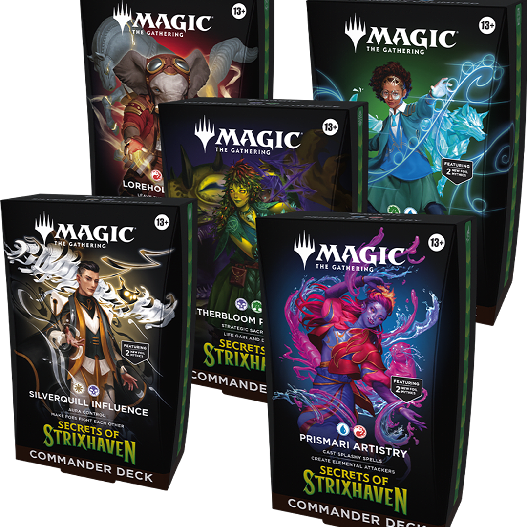 Magic the Gathering Bundle 5 Pack Commander Deck Secrets of Strixhaven Inglés | Cartas Magic Chile [RESERVA] 1
