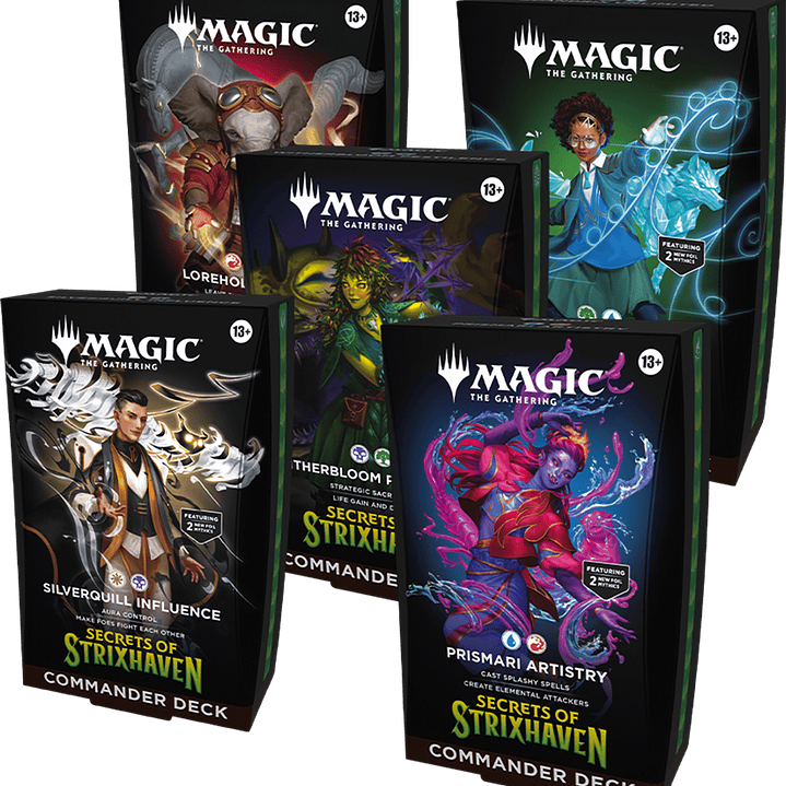 Magic the Gathering Bundle 5 Pack Commander Deck Secrets of Strixhaven Inglés | Cartas Magic Chile [RESERVA] 1