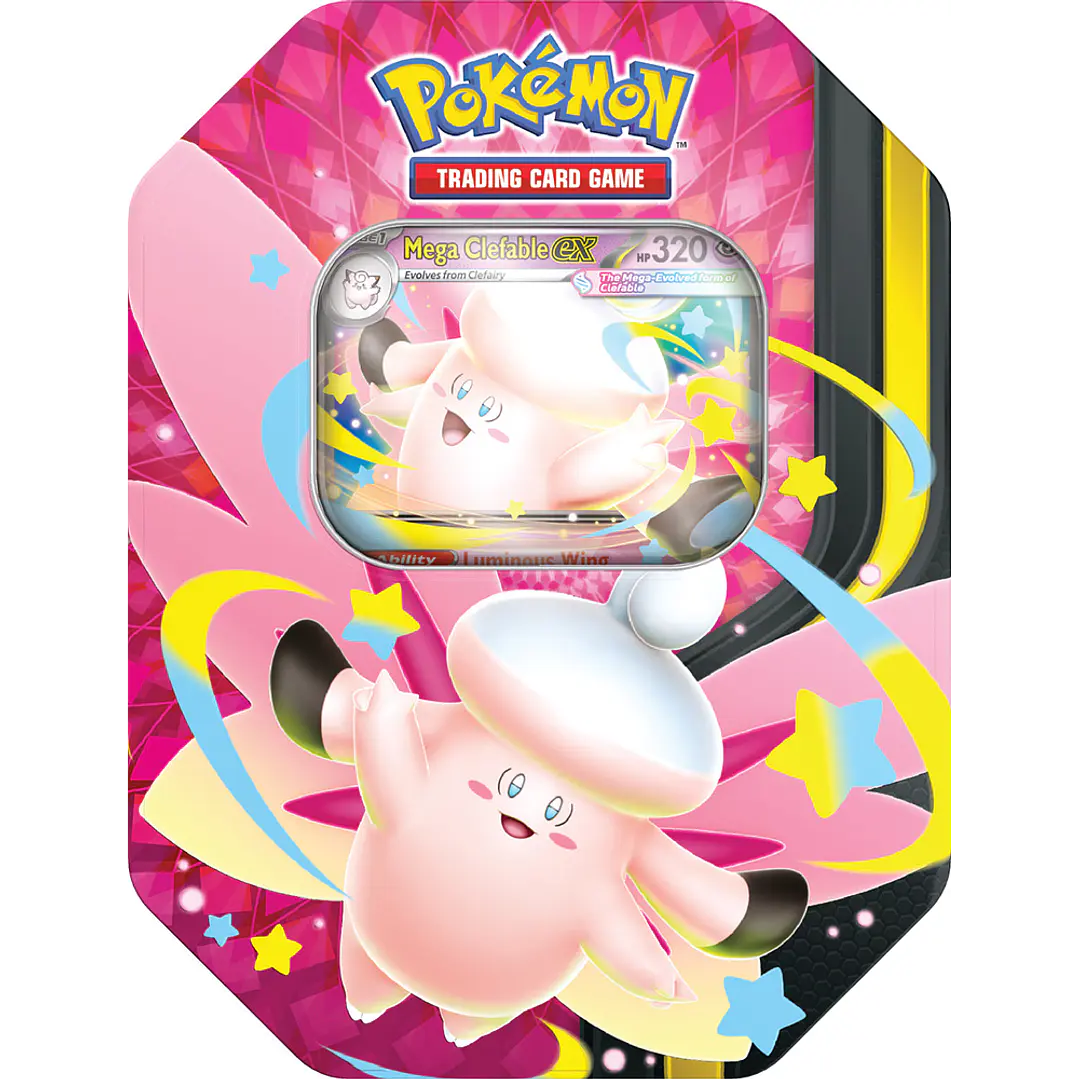 Cartas Pokémon TCG Mega Evolution – Pack 2 Mega Moonlit Tin | Cartas Pokémon Originales  4