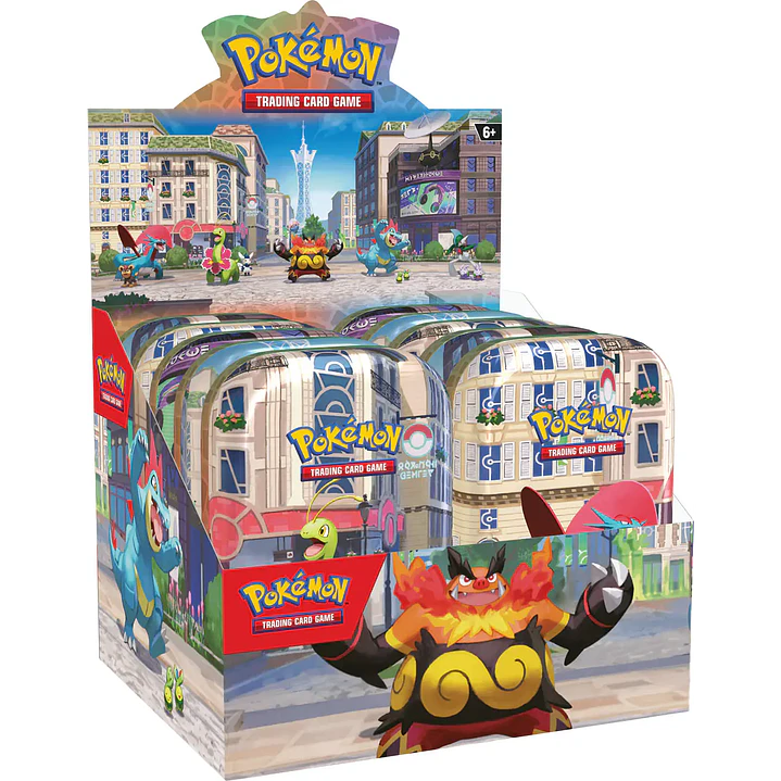Cartas Pokémon TCG Mega Evolution –Luminose City Mini Tin Display Inglés 10 Latas | Cartas Pokémon Originales 1