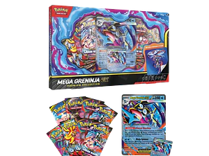 Cartas Pokémon TCG Mega Evolution – Mega Greninja ex Premium Collection | Cartas Pokémon Originales -