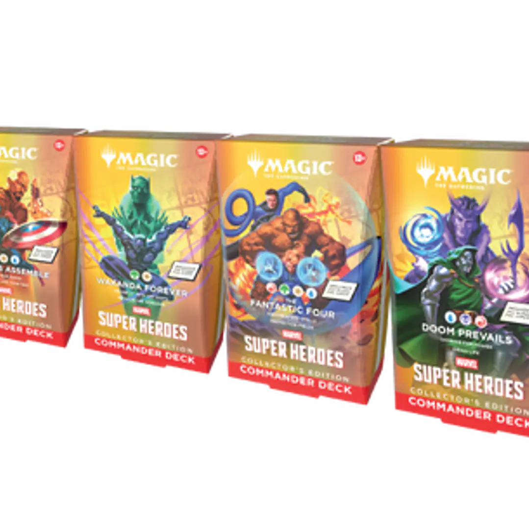 Magic: The Gathering Pack 4 Commander Colector  Marvel Super Heroes Inglés | Magic Chile [RESERVA] 2