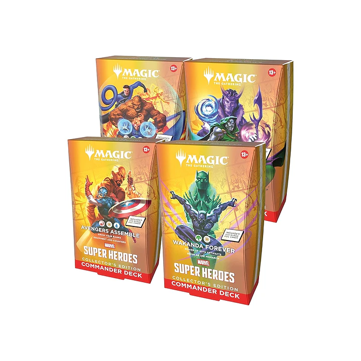 Magic: The Gathering Pack 4 Commander Colector  Marvel Super Heroes Inglés | Magic Chile [RESERVA] 1