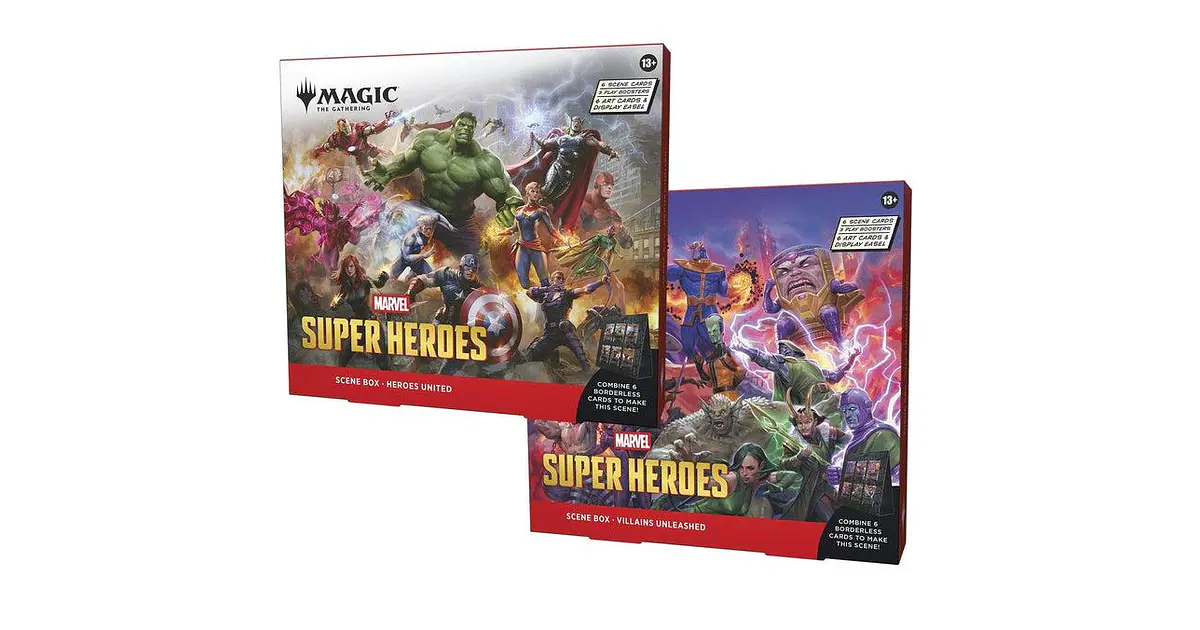 Pack Scene Box Magic Marvel | MTG Heroes vs Villains Chile