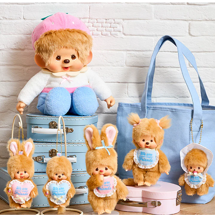 Peluche Sweet Sugar Monchhichi LLavero Pequeño | Original japonés en Chile  4