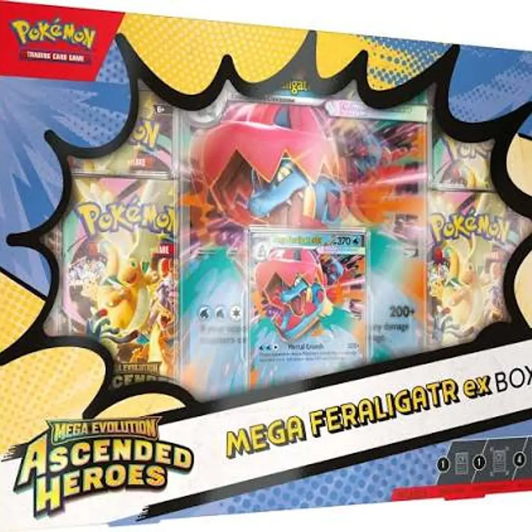 Cartas Pokémon TCG Mega Evolution –  Ascended Heroes Case Pack 6 Mega Ex Box 2