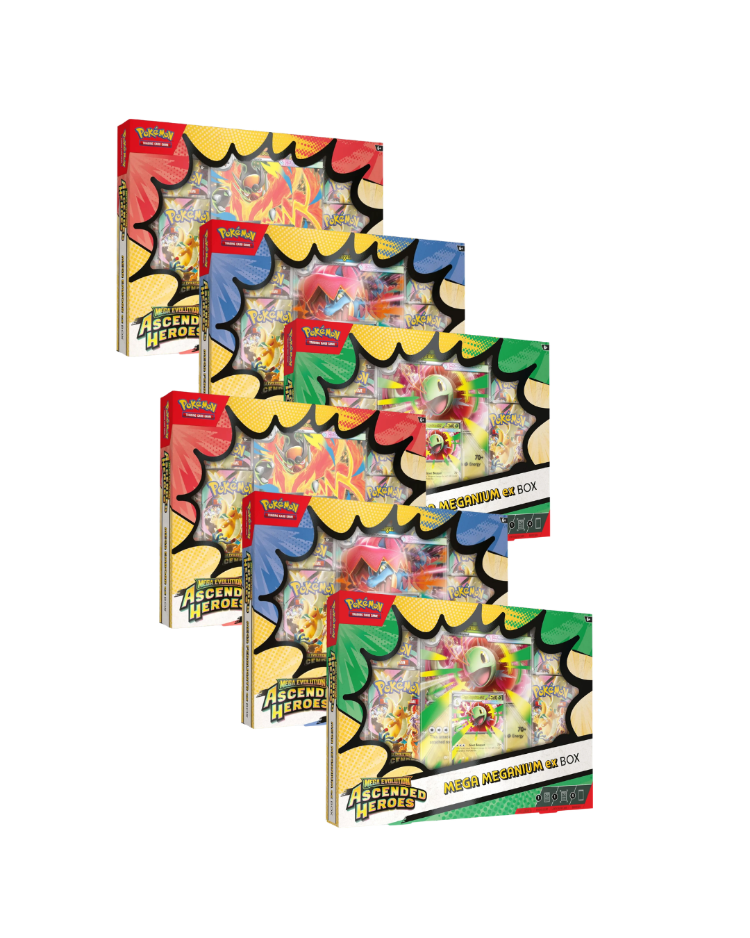 Cartas Pokémon TCG Mega Evolution –  Ascended Heroes Case Pack 6 Mega Ex Box