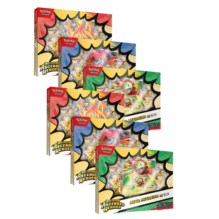 Cartas Pokémon TCG Mega Evolution –  Ascended Heroes Case Pack 6 Mega Ex Box 1