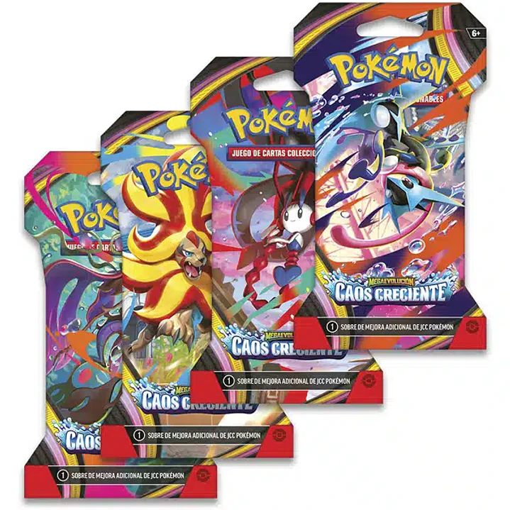 Cartas Pokémon TCG Mega Evolution – Chaos Rising Chaos Rising Sleeved Booster Inglés o Español LatAm | Cartas Pokémon Originales Chile 1