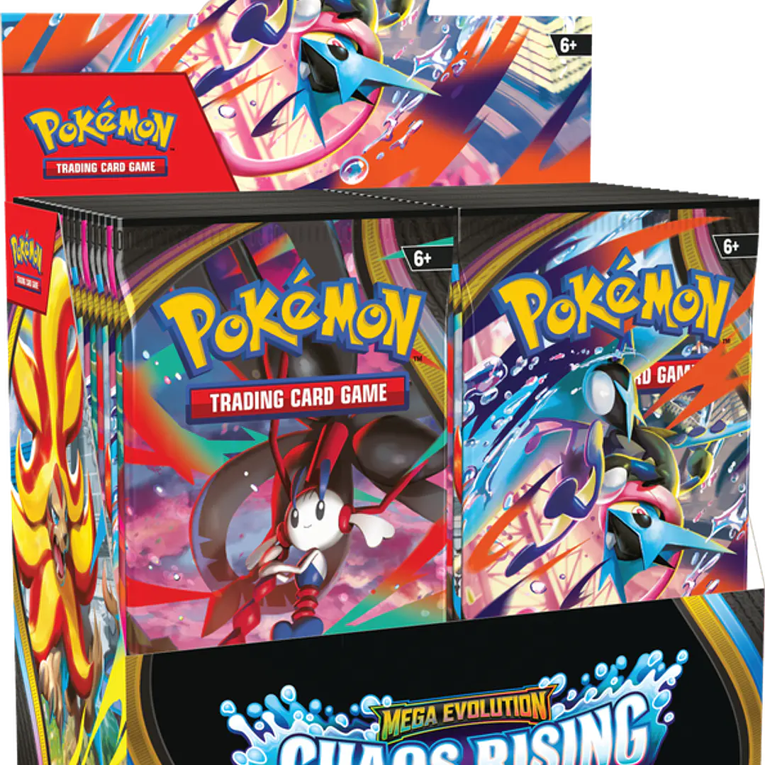 Cartas Pokémon TCG Mega Evolution –Chaos Rising Diplay Booster 36 Español LatAm | Cartas Pokémon Originales Chile  1